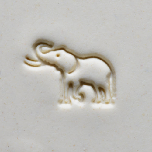 Scm-204 Medium Round Stamp &#8211; Elephant with Tusks