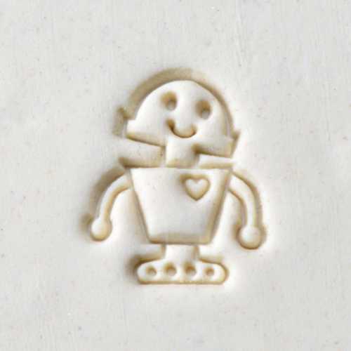 Scm-224 Medium Round Stamp &#8211; Robot Love