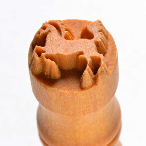 Scs-006 Small Round Stamp – Jumping Horse