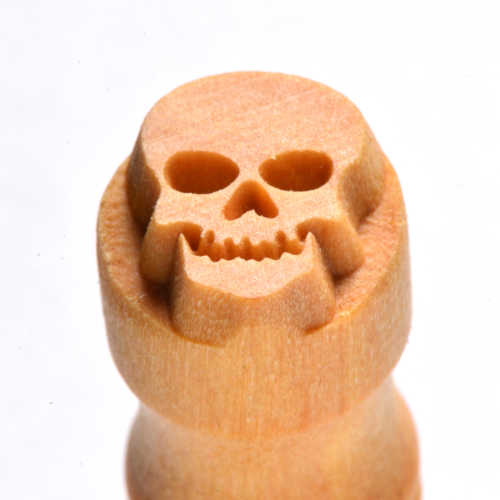 Scs-106 Small Round Stamp &#8211; Skull