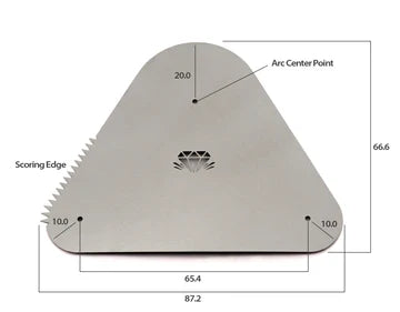 Diamondcore Small Metal Rib - Great White North Pottery Supplies