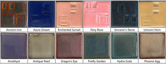 Fantasy Glaze Sample Set #13 - Great White North Pottery Supplies