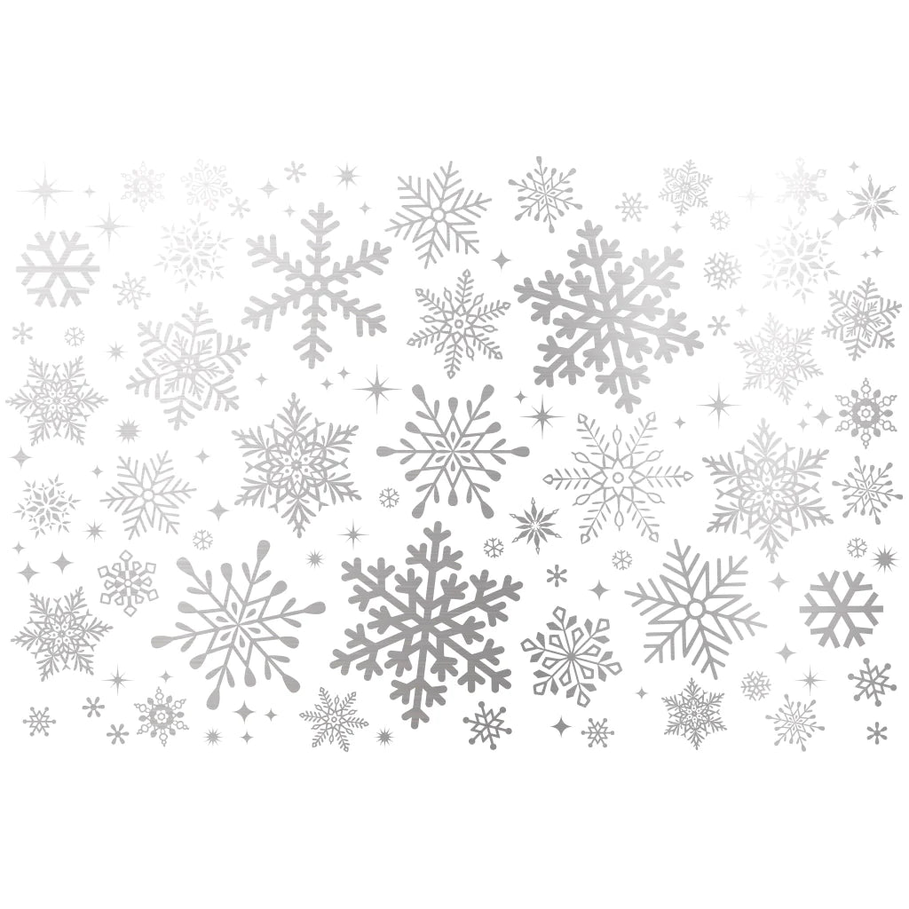 Snowflake Gold/White Gold Overglaze Decal