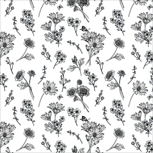 Flower - Sunflower (Black)