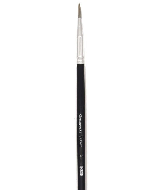 Chesapeake Silver Round Brush