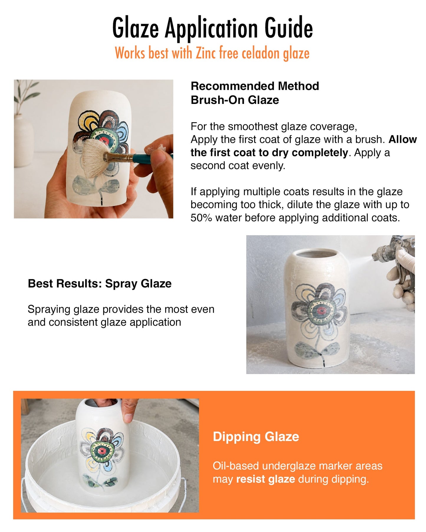 Underglaze Markers (Oil Base)