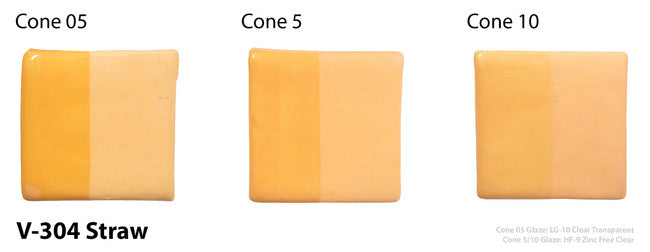 Amaco Straw Velvet Underglaze V-304-Q cone tiles