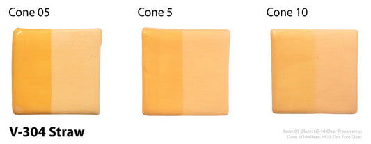 Amaco Straw Velvet Underglaze V-304-Q cone tiles