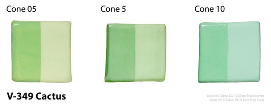 Amaco Cactus Velvet Underglaze V-349-Q cone tiles