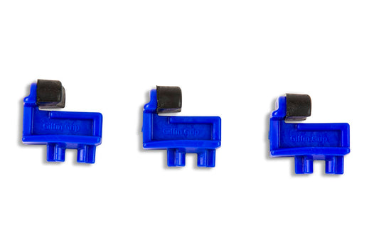 Short Blue Wide Sliders