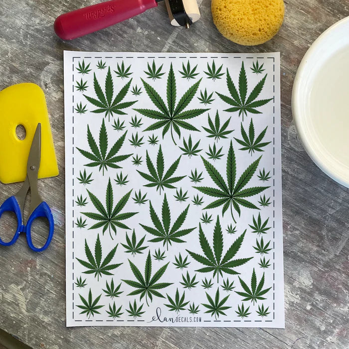 Cannabis Overglaze Transfer