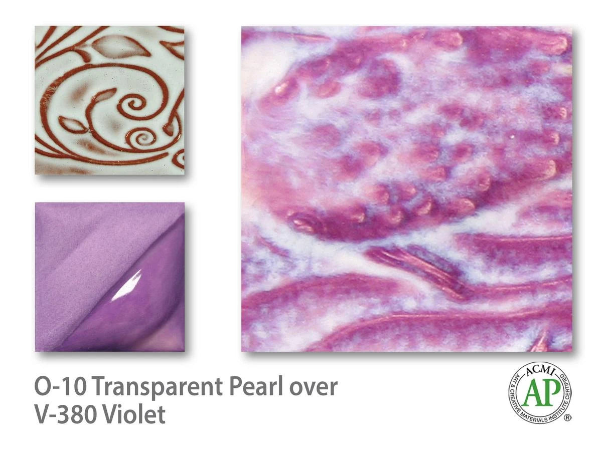 Amaco Violet Velvet Underglaze V-380-Q cone tiles used on functional ceramics