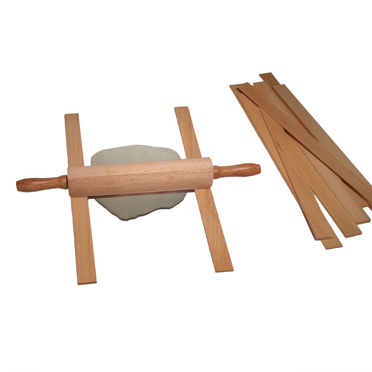 Thickness Strips, Set of 3 Bamboo - Great White North Pottery Supplies
