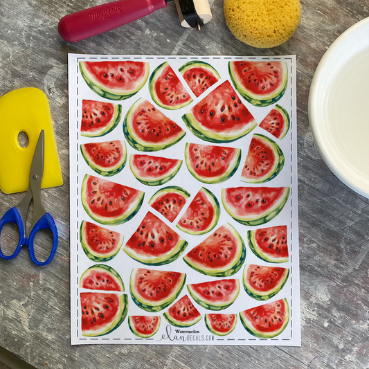 Watermelon Overglaze Decal