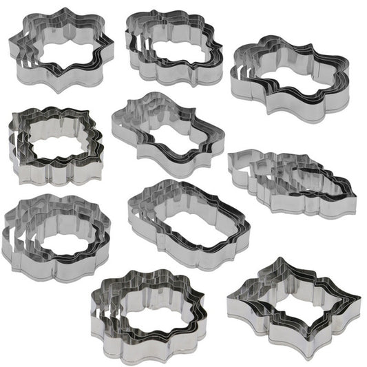 4pcs/pack Blessing Frame Shaped Cookie Cutter