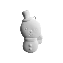 Jolly Snowman Ornament - Great White North Pottery Supplies