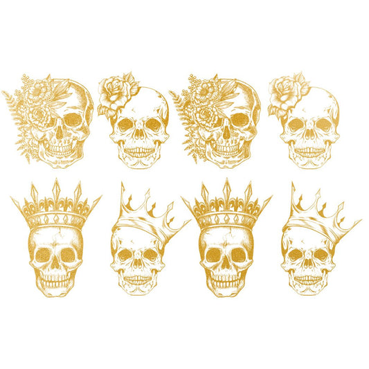 King and Queen Gold/White Gold Overglaze Decal