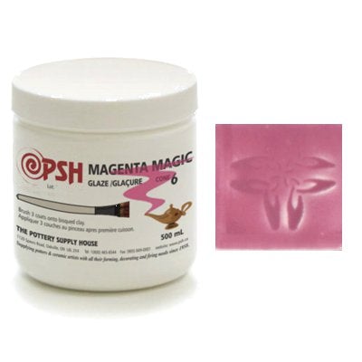 Magenta Magic Gloss Glaze Cone 6