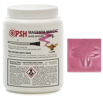 Magenta Magic Gloss Glaze Cone 6