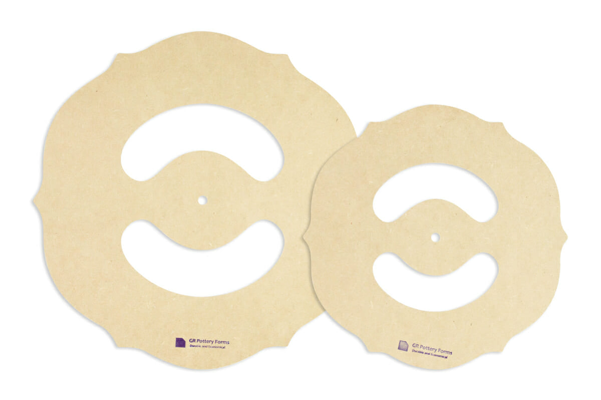 2 Pack Rim Templates - Great White North Pottery Supplies