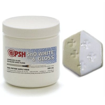 SnO White Gloss Glaze Cone 6
