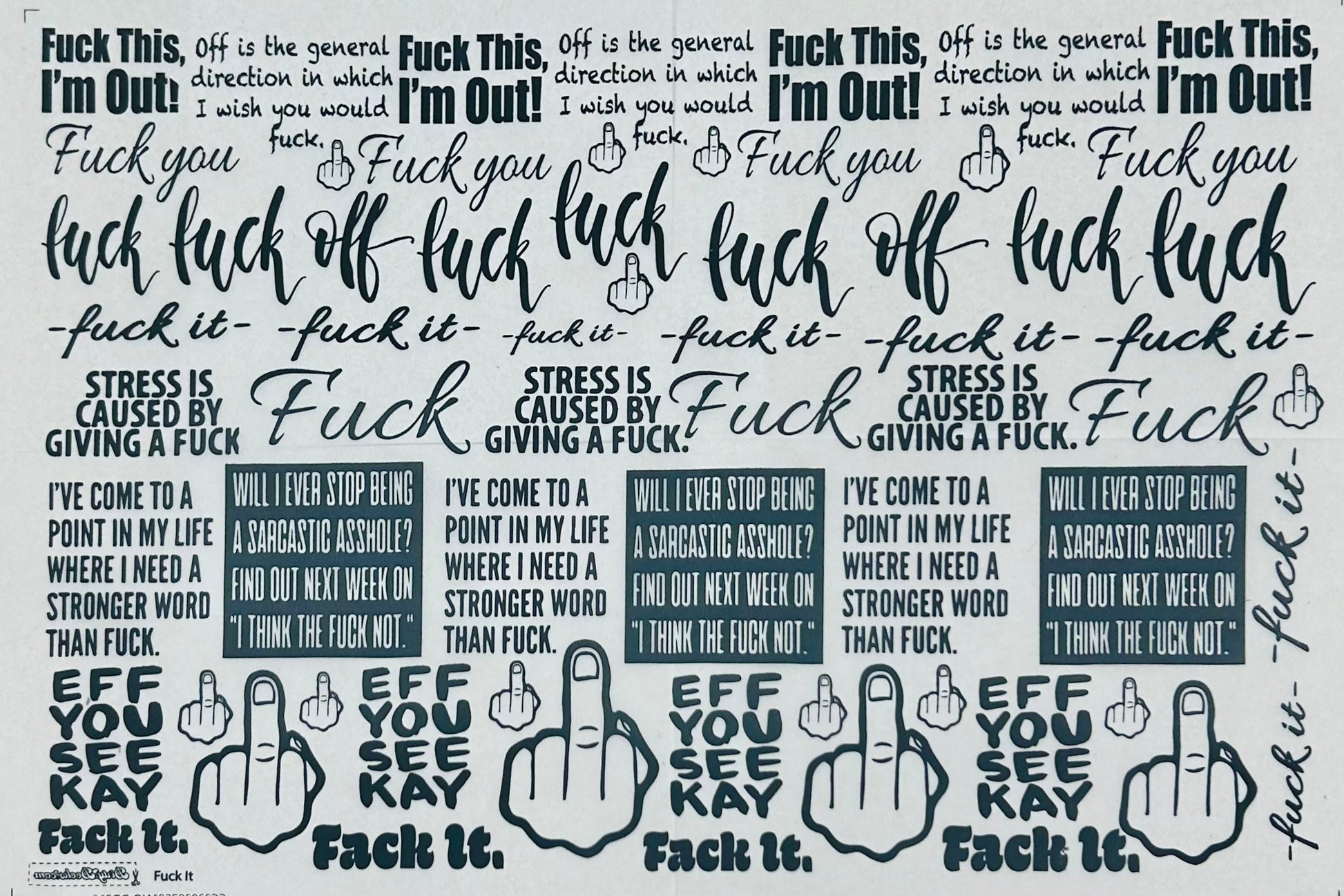 F**k It - Great White North Pottery Supplies