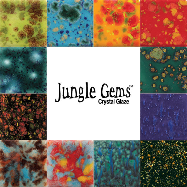 Jungle Gem Crystal Glaze Kit 4oz - Great White North Pottery Supplies