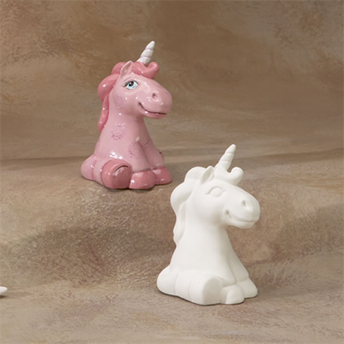 Kids Unicorn Party Animal 5" H - Great White North Pottery Supplies