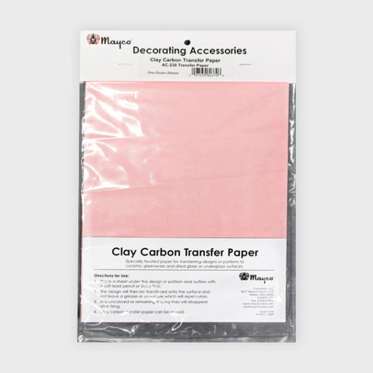 Clay Carbon Transfer Paper /12 sheets - Great White North Pottery Supplies
