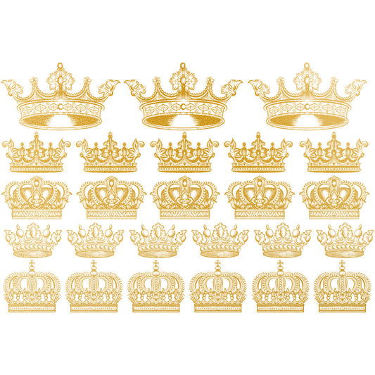 Crown Gold/White Gold Overglaze Decal - Great White North Pottery Supplies