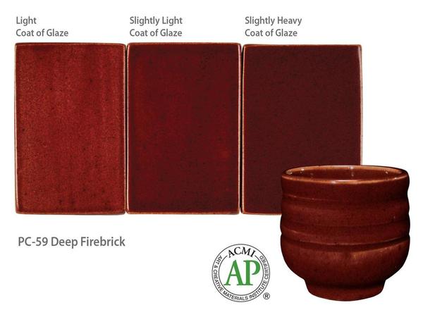 Deep Firebrick PC-59 - Great White North Pottery Supplies