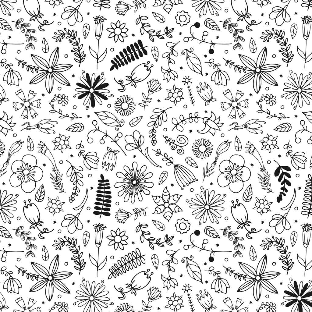 Flower Doodles - Great White North Pottery Supplies