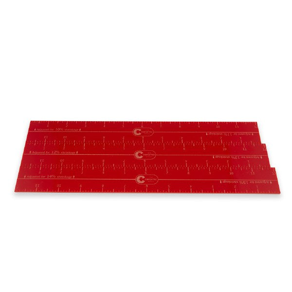 Shrinkage Ruler Set – Great White North Pottery Supplies
