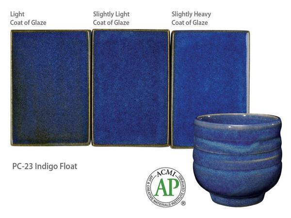 Indigo Float PC-23 - Great White North Pottery Supplies