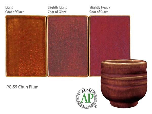 Chun Plum PC-55 - Great White North Pottery Supplies