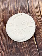 Celestial Moon Ornament - Great White North Pottery Supplies