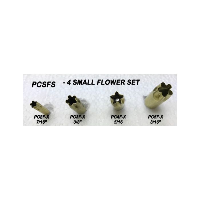 4 Small Flower Pattern Cutters - Great White North Pottery Supplies