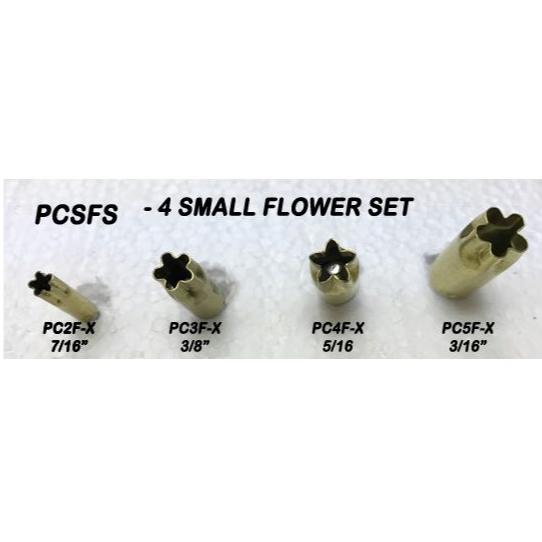 4 Small Flower Pattern Cutters - Great White North Pottery Supplies