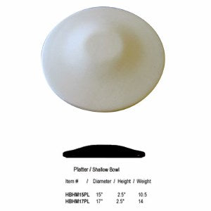 Hump Mold 17" Platter - Great White North Pottery Supplies
