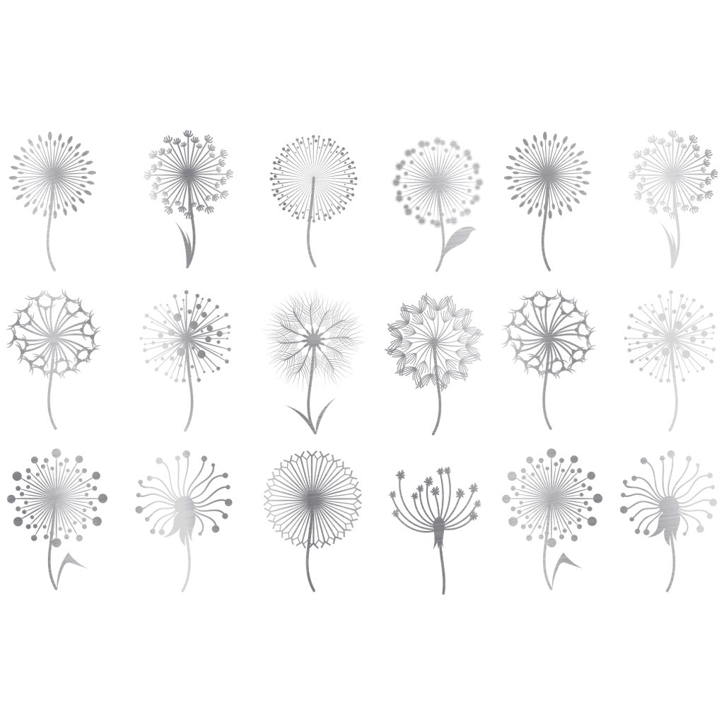 Dandelion Gold/White Gold Overglaze Decal - Great White North Pottery Supplies